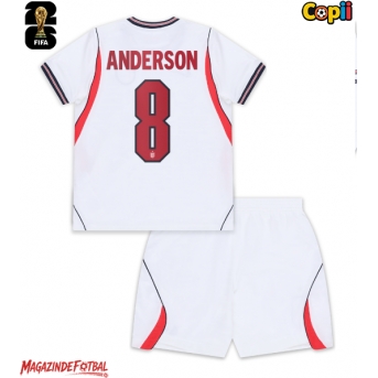 Anglia Elliot Anderson #8 Echipament de Fotbal Replică Mondial 2026 Copii Acasa (+ Șorturi)